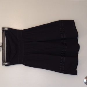 Vintage Xhilaration Black Cotton Tube Top Tunic size XS